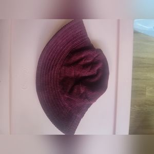 Lucky Brand Maroon Corduroy Bucket Hat